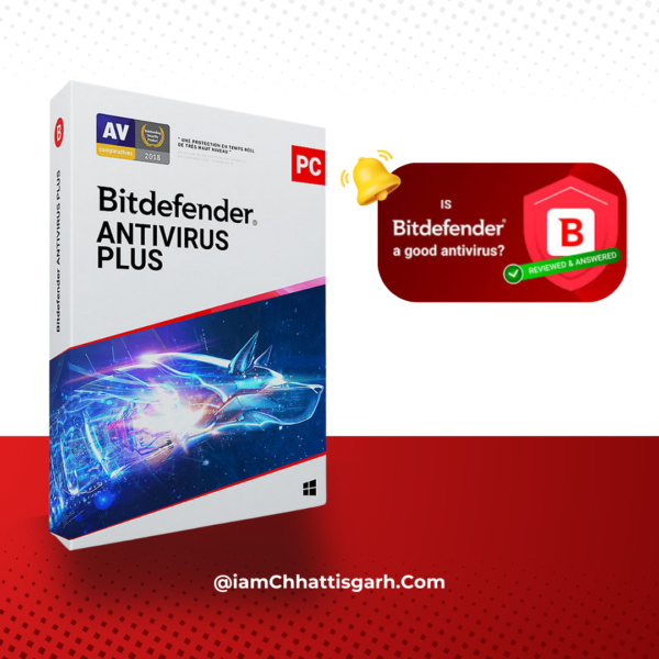 Bit Defender Antivirus Plus Software for 1 year